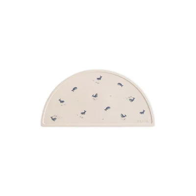 Mushie Silicone Mat - Whales