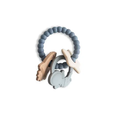 Mushie Teething Ring - Space / Space / 3+ months