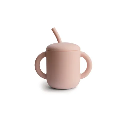 Mushie Training Cup + Straw - Whales