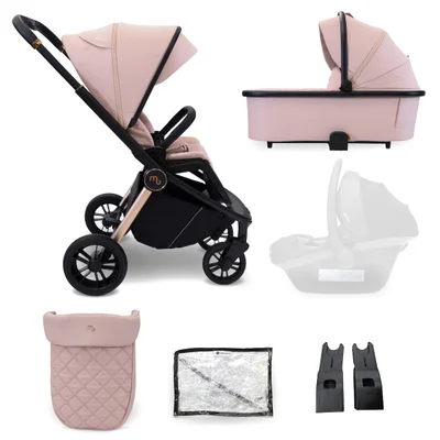 My Babiie MB450 2-in-1 Pushchair & Carrycot- Pastel Pink - Pink