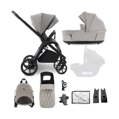 My Babiie MB450 Luxe 2in1 Pram System - Black