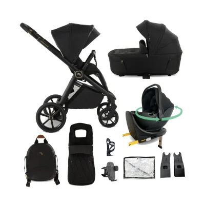 My Babiie MB450 Luxe 3in1 Travel System with Rotating Car Seat + Base
