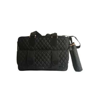My Babiie Quilted Deluxe Baby Changing Bag-Black (MBBAGBFQ)
