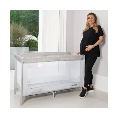 My Babiie Travel Cot - Elephants (MBTC1DDEL)