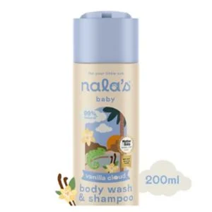 Nala's Baby Body Wash & Shampoo Vanilla Cloud 200ml - Vanilla Cloud