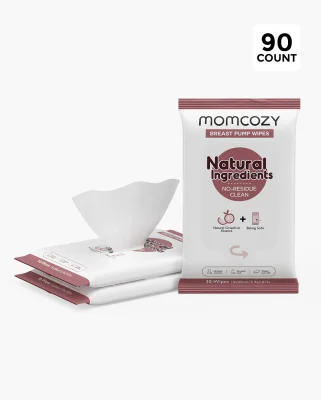 Natural Breast Pump Wipes - Safe & Convenient | Style: 30 Count (Pack of 3)