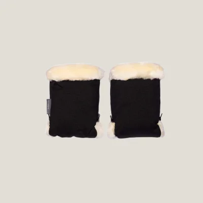 Naturally Sheepskins Stroller Hand Mittens - Charcoal Grey