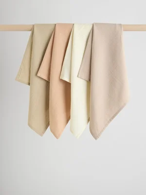 Neutral Baby Muslins Cloths 4 Pack - Size Medium