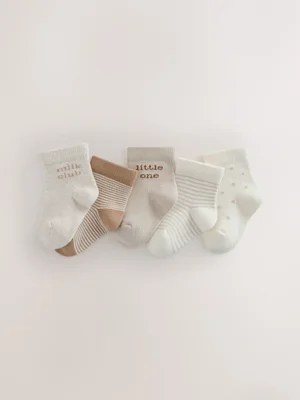 Neutral Baby Socks 5 Pack