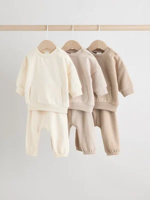 Neutral Baby Sweatshirt and Joggers Set
