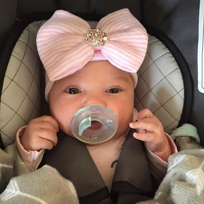 newborn hat baby hat big bow soft cute knot baby - Temu United Kingdom