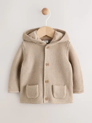 Next Natural Knitted Baby Cardigan (0mths-2yrs) - Default