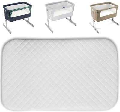 Next2Me Crib Mattress - Compatible with the Chicco Next2Me & Tutti Bambini Cozee – Extra Thick - Removable/Washable Cover - Next to Me : Size 83cm x 50 x 5 CM