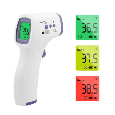No Touch Forehead Thermometer for Adults and Kids Infrared Digital Thermometer Touchless Baby Thermometer Accurate Fast Readings for Home Use Family Healthcare Temperature Measurement - White