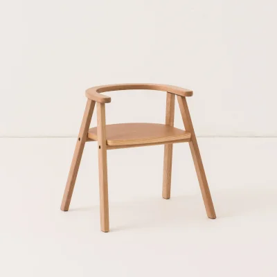 Nobodinoz Growing Green Kid's Chair - Oak