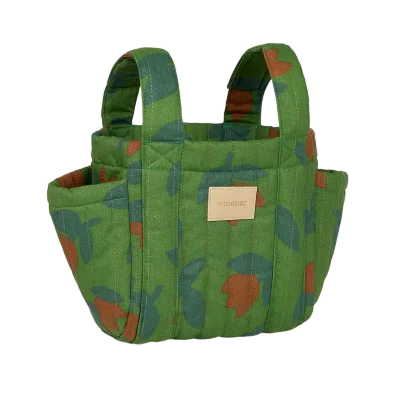 Nobodinoz - Hyde Park Stroller Organiser - Green Tulips
