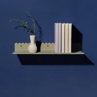 Nobodinoz Lacquered Steel Large Wall Shelf