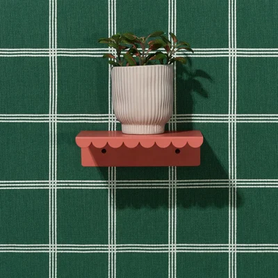 Nobodinoz Lacquered Steel Small Wall Shelf