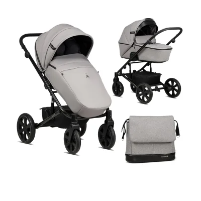 Noordi Aqua Thermo 2in1 Pram System - Light Grey - Grey