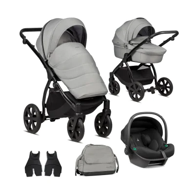 Noordi Fjordi 3in1 Travel System with Terra i-Size Car Seat - Grey