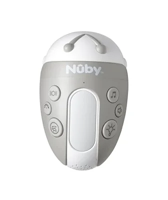 Nuby Jitterbug Pram Rocker - 3 Vibration Levels | 20 Soothing Sounds | Cry Sensor | Universal Fit - Grey