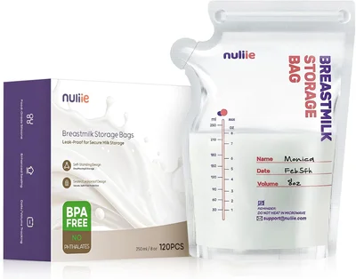 Nuliie Breast Milk Storage Bags - 120 Count (Pack of 1)