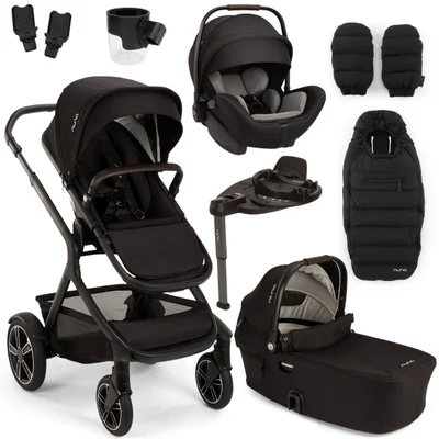 Nuna DEMI Next + ARRA Flex Travel System- Caviar