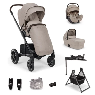 Nuna MIXX NEXT & ARRA FLEX Travel System- Chateau - With Carrycot With ISOFIX Base