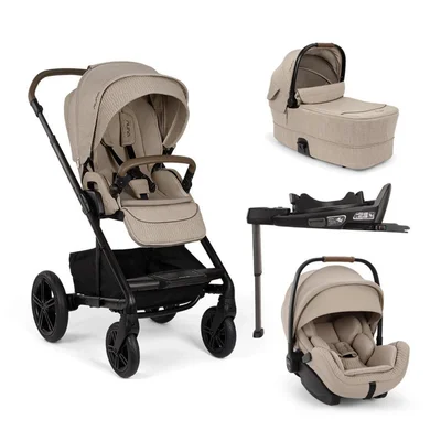 Nuna MIXX NEXT with ARRA FLEX & BASE CURV Travel System - Cosmopolitan / Without Carrycot