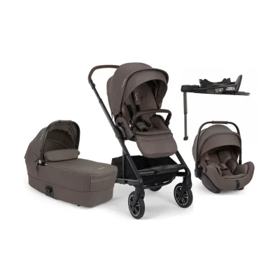 Nuna MIXX Next With ARRA Flex Car Seat Travel System Bundle - Chestnut