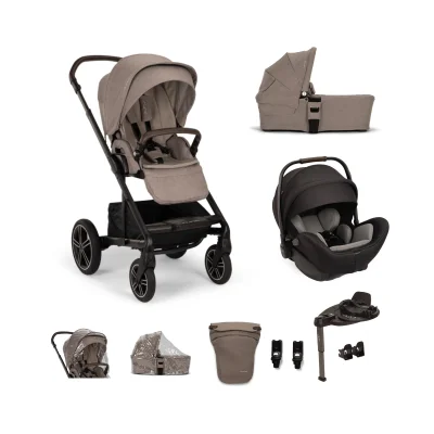 Nuna MIXX Next With ARRA Flex Car Seat Travel System Bundle - Pistachio