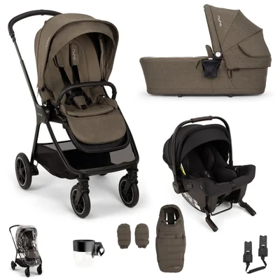 Nuna TRIV Next + PIPA URBN Travel System- Pistachio - Without Footmuff + Cup Holder Withou