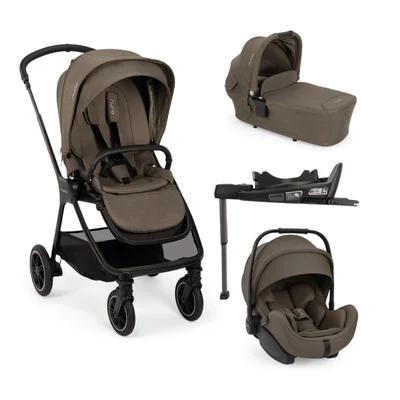 Nuna TRIV NEXT with ARRA FLEX & BASE CURV Travel System- Pistachio