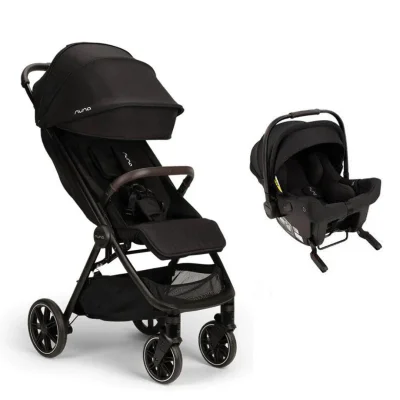 Nuna TRVL LX + PIPA URBN Travel System - Caviar