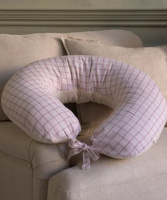 Nursing Pillow - Pink Check