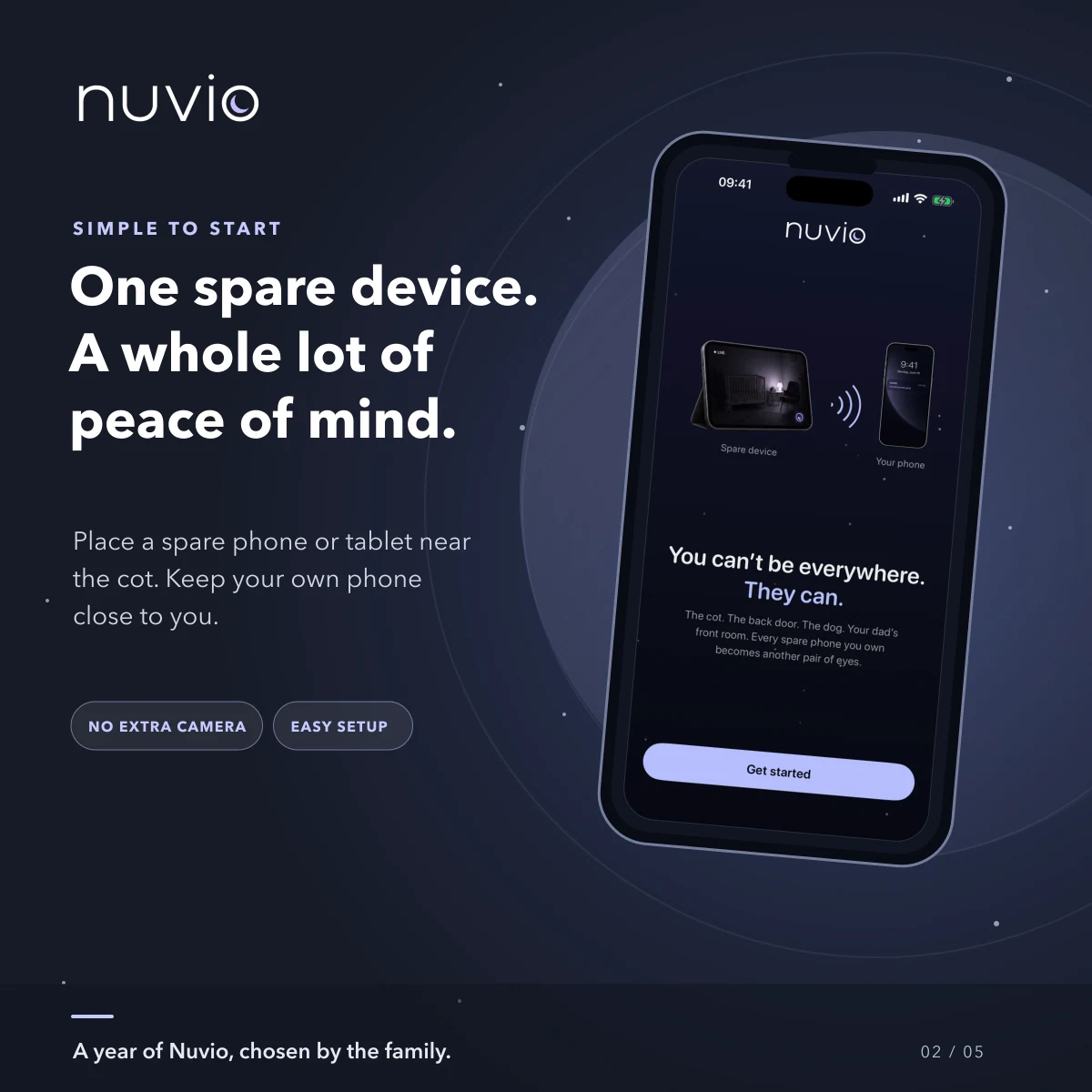 Nuvio baby monitor, 1 year — image 2