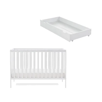 Obaby Bantam Cot, Under Drawer & Eco-Plus Foam Mattress