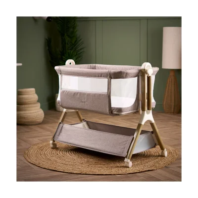Obaby Cloud Bedside Crib - Nutmeg - Nutmeg