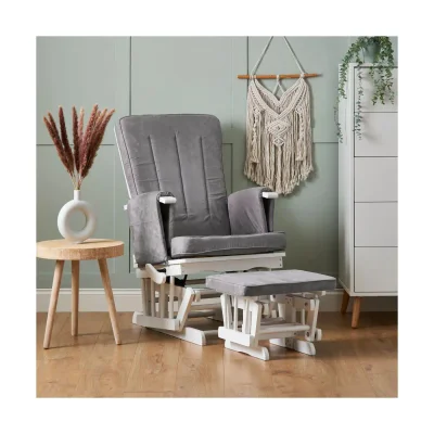 Obaby Deluxe Reclining Glider Chair & Stool