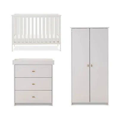 Obaby Evie Mini 3 Piece Room Set - White