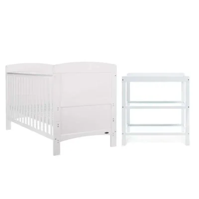 Obaby Grace 2 Piece Furniture Set - White - White