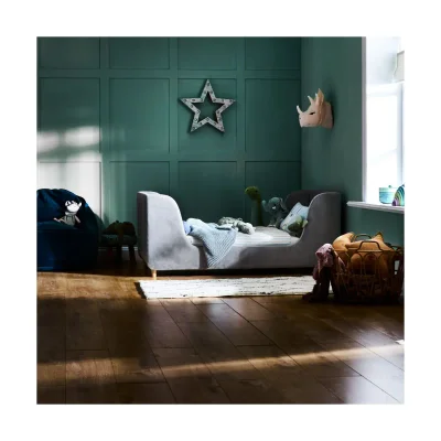 Obaby Lumi Velvet Toddler Bed - Grey - Grey