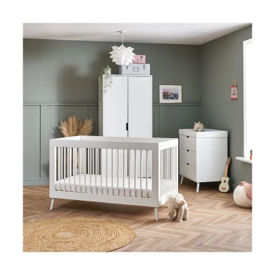 Obaby Maya 3 Piece Furniture Room Set - Nordic White
