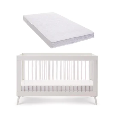 Obaby Maya Cot Bed - White/Acrylic — image 3