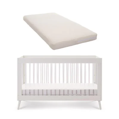 Obaby Maya Cot Bed - White/Acrylic — image 4