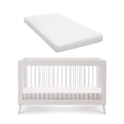 Obaby Maya Cot Bed - White/Acrylic — image 5