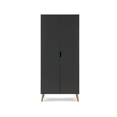 Obaby Maya Double Wardrobe - White + Natural