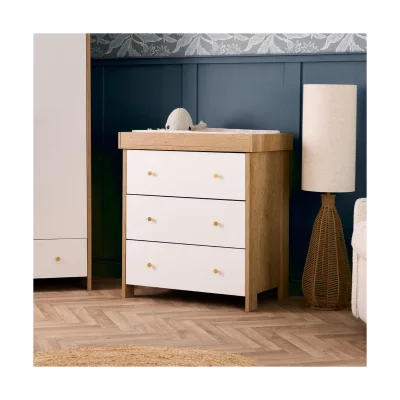Obaby Nika Changing Unit - Oak & White