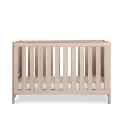 Obaby Nika Cot Bed - Oak & White - Cot Bed / Aspen / Cot Bed