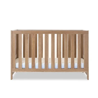 Obaby Nika Cot Bed - Oak & White